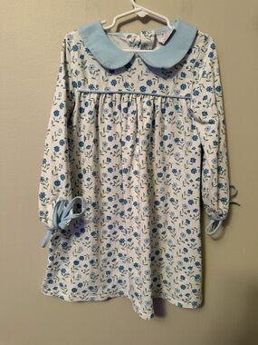 Stitchy Fish Blue Floral Dress
